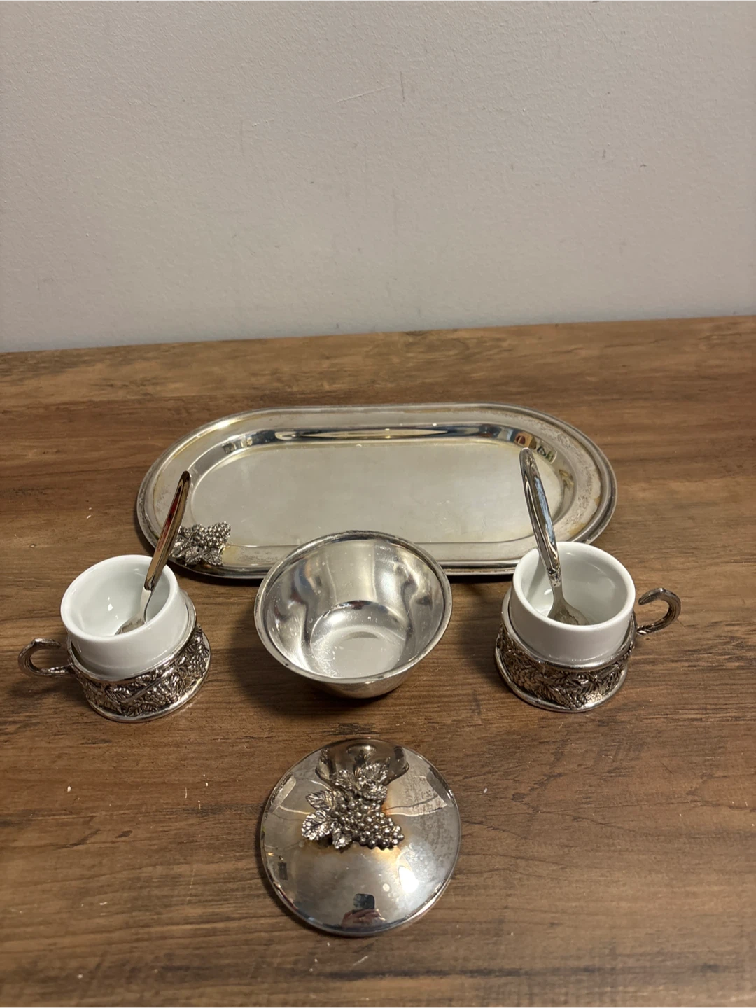 Vintage Silver Plated Coffee/Tea Set with Tray - photo 5