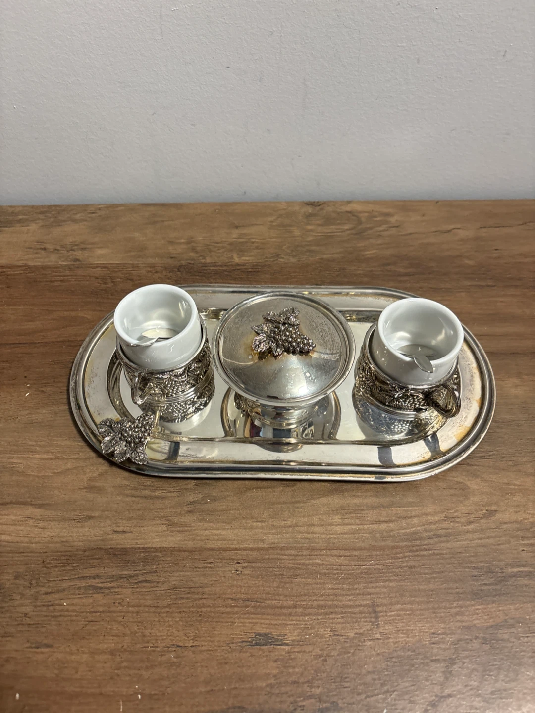 Vintage Silver Plated Coffee/Tea Set with Tray