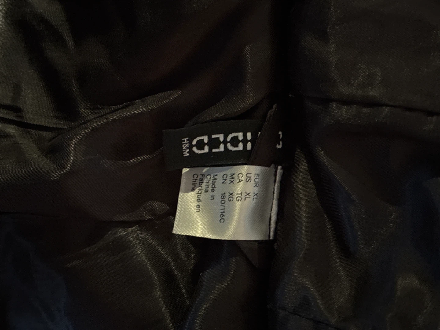 H&M Black Faux Fur Hooded Jacket XL - photo 5