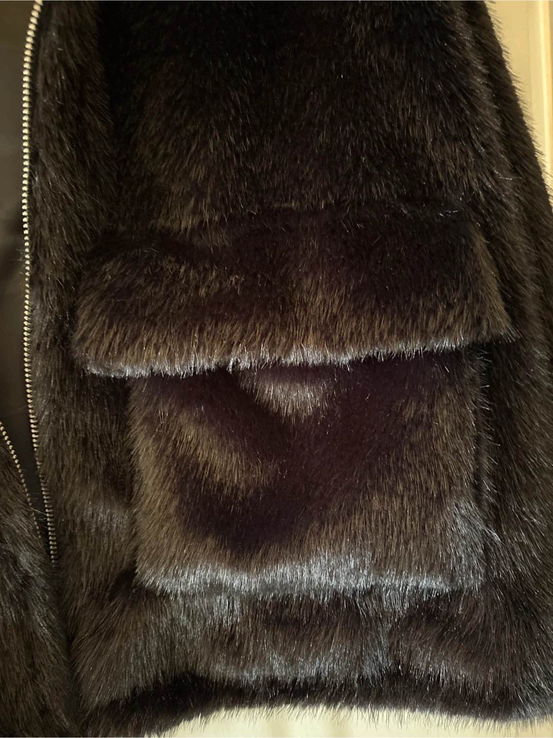 H&M Black Faux Fur Hooded Jacket XL - photo 4