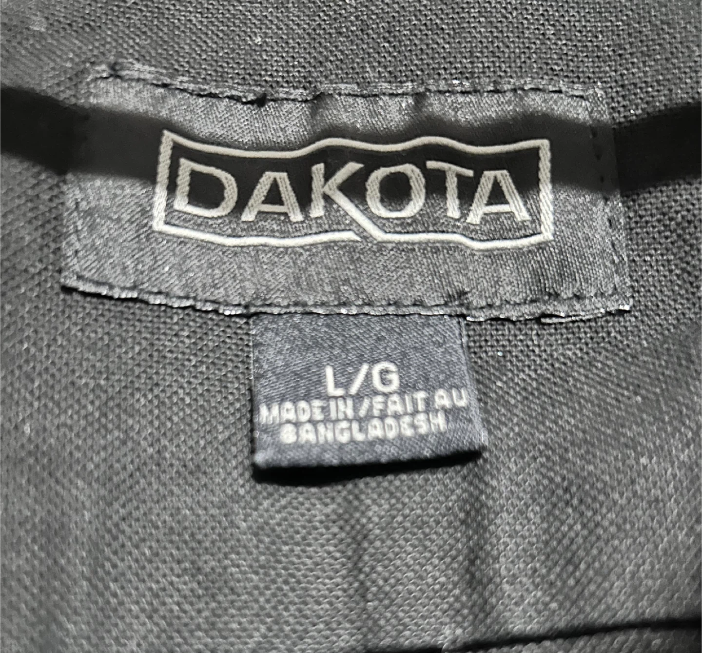 Dakota Black Unlined Stretch Duck Work Shirt - Large - photo 3