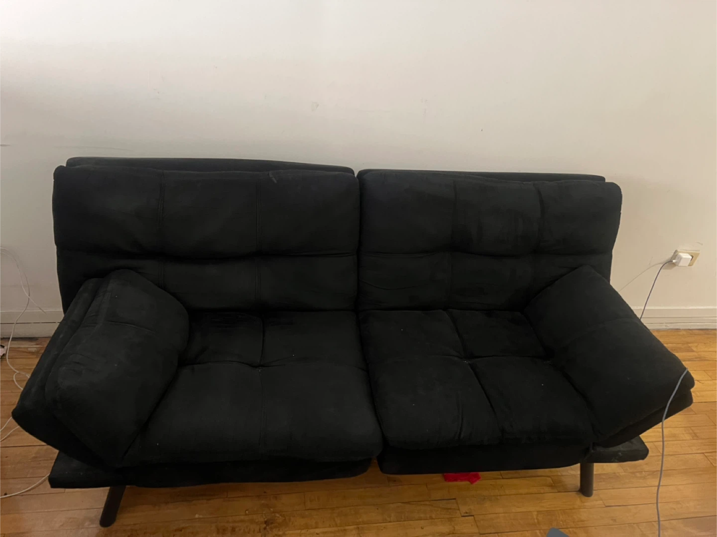 Mainstays Black Suede Memory Foam Futon - photo 2