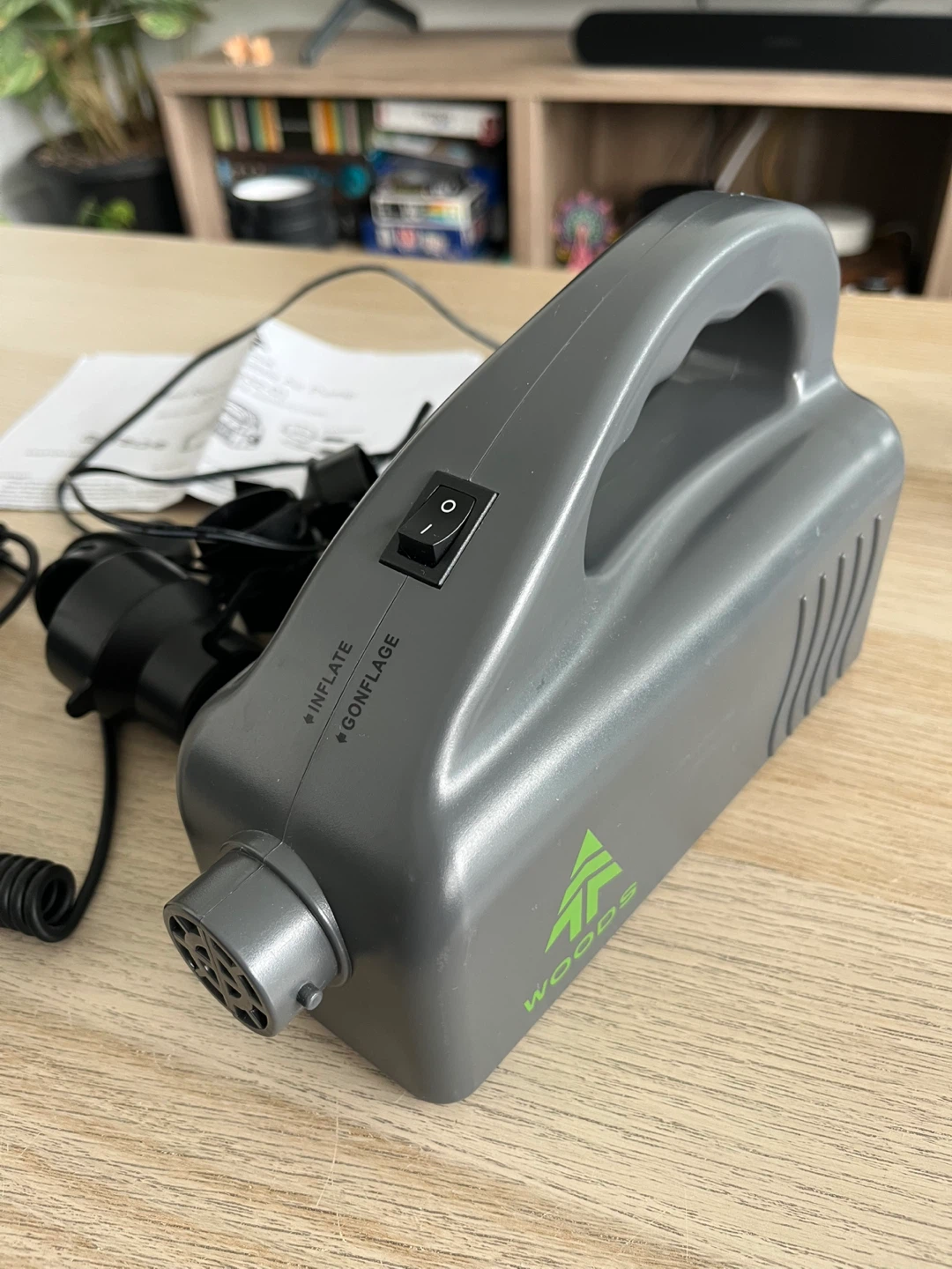 Woods Blast Rechargeable Air Pump with AC/DC Adapters - photo 2