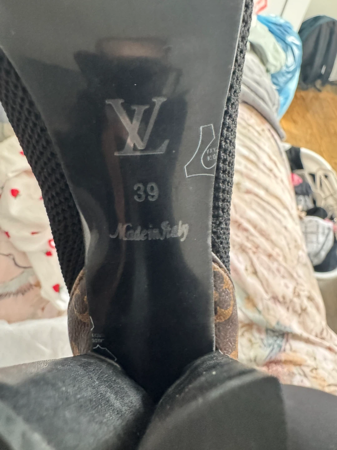 Louis Vuitton Black Sock Boots - Size 39 - photo 2