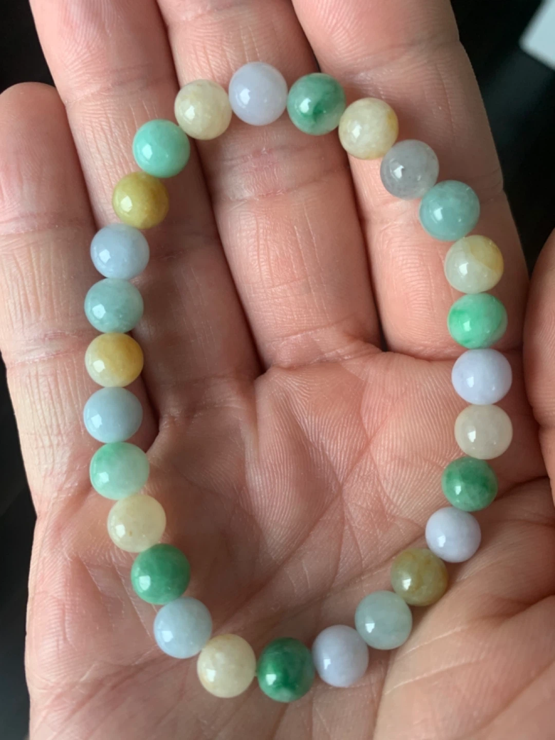 7mm Nuobing Burmese Jadeite Bracelet - Duobao Multi - photo 3
