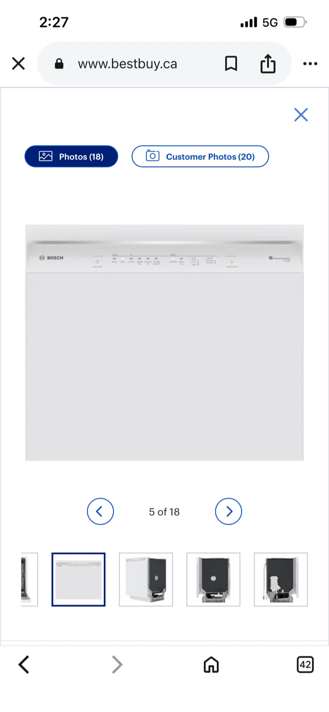 New Bosch White Dishwasher - photo 4