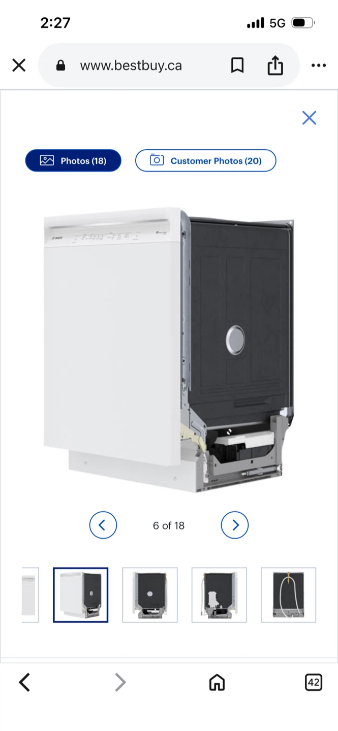 New Bosch White Dishwasher - photo 5