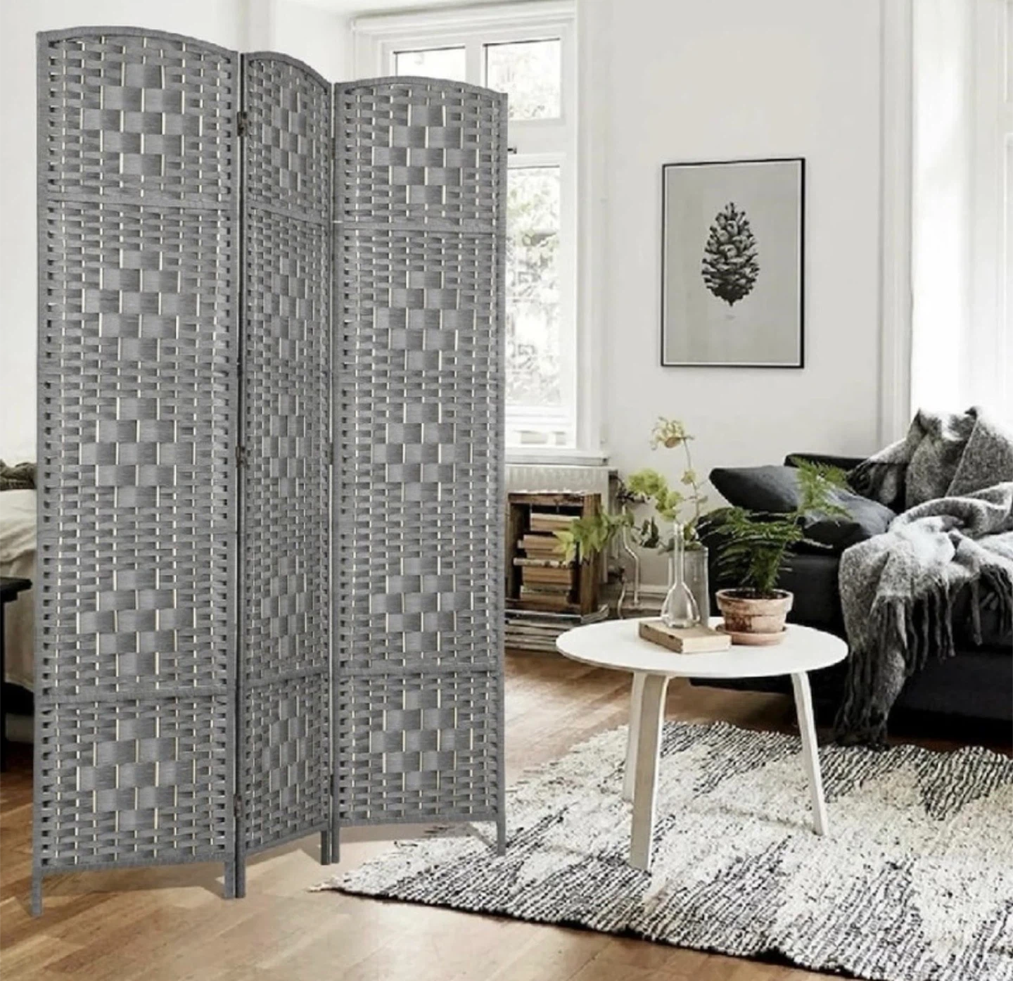 New in Box 6’ 3-Panel Room Divider (minor damage) - photo 4