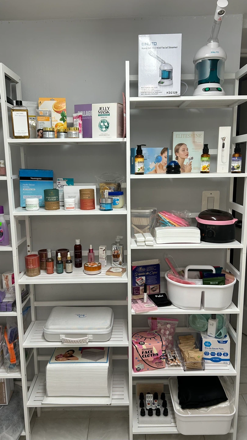 Assortment of Beauty and Spa Supplies