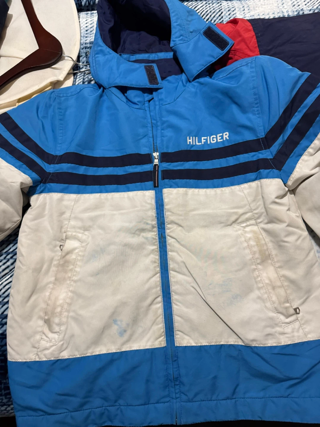 Tommy Hilfiger Colour Block Winter Jacket - Size L/G (12-14)