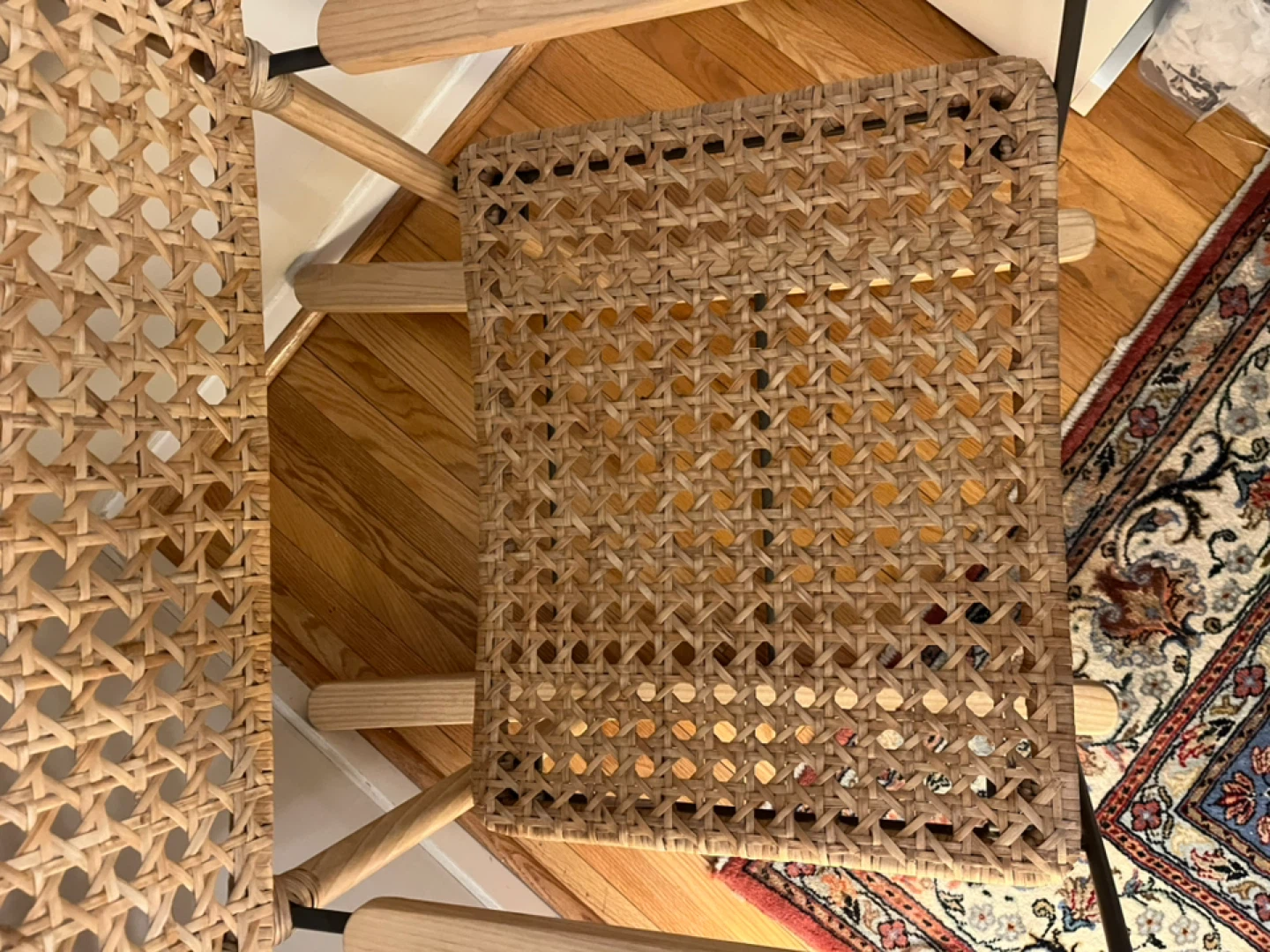 Woven Rattan and Wood Accent Chair - photo 4