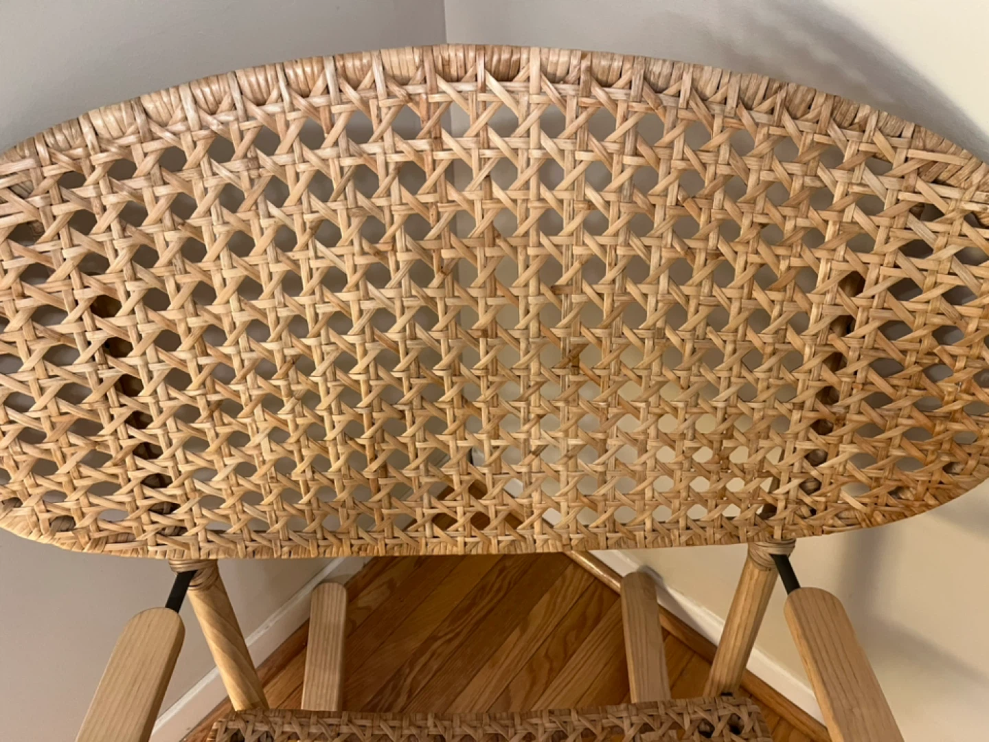 Woven Rattan and Wood Accent Chair - photo 5