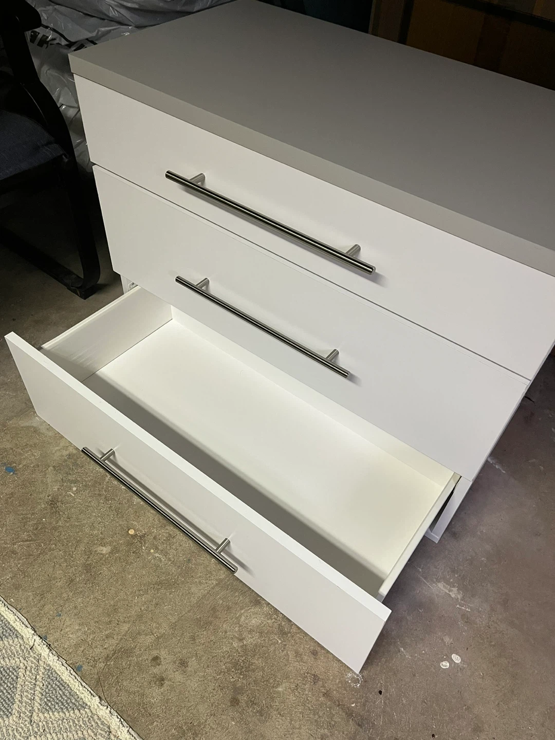 White 3-Drawer Dresser - photo 2