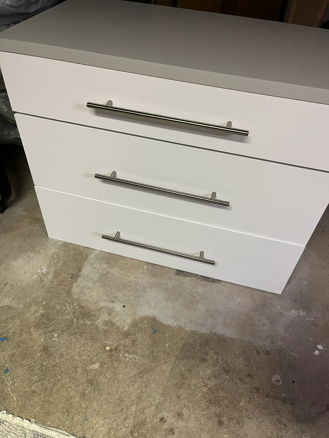 White 3-Drawer Dresser - photo 4