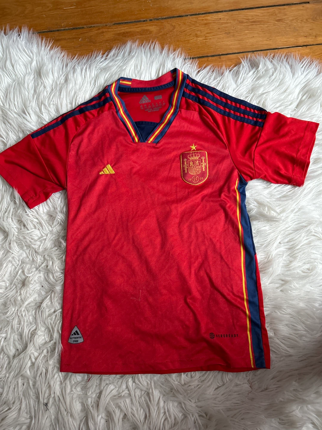 Adidas Spain National Football Team Jersey and Shorts Set - photo 2