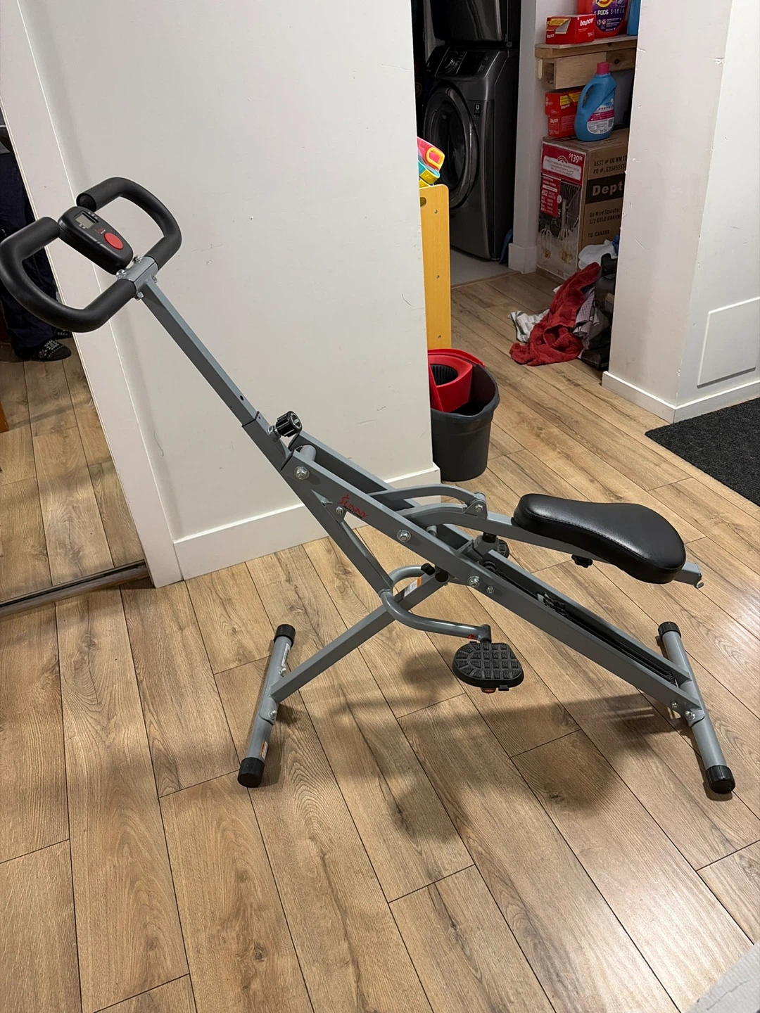 Sunny Health & Fitness Squat Assist Row-N-Ride - photo 3