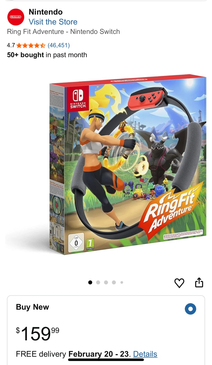 Nintendo Switch with Ring Fit Adventure f Switch - photo 2