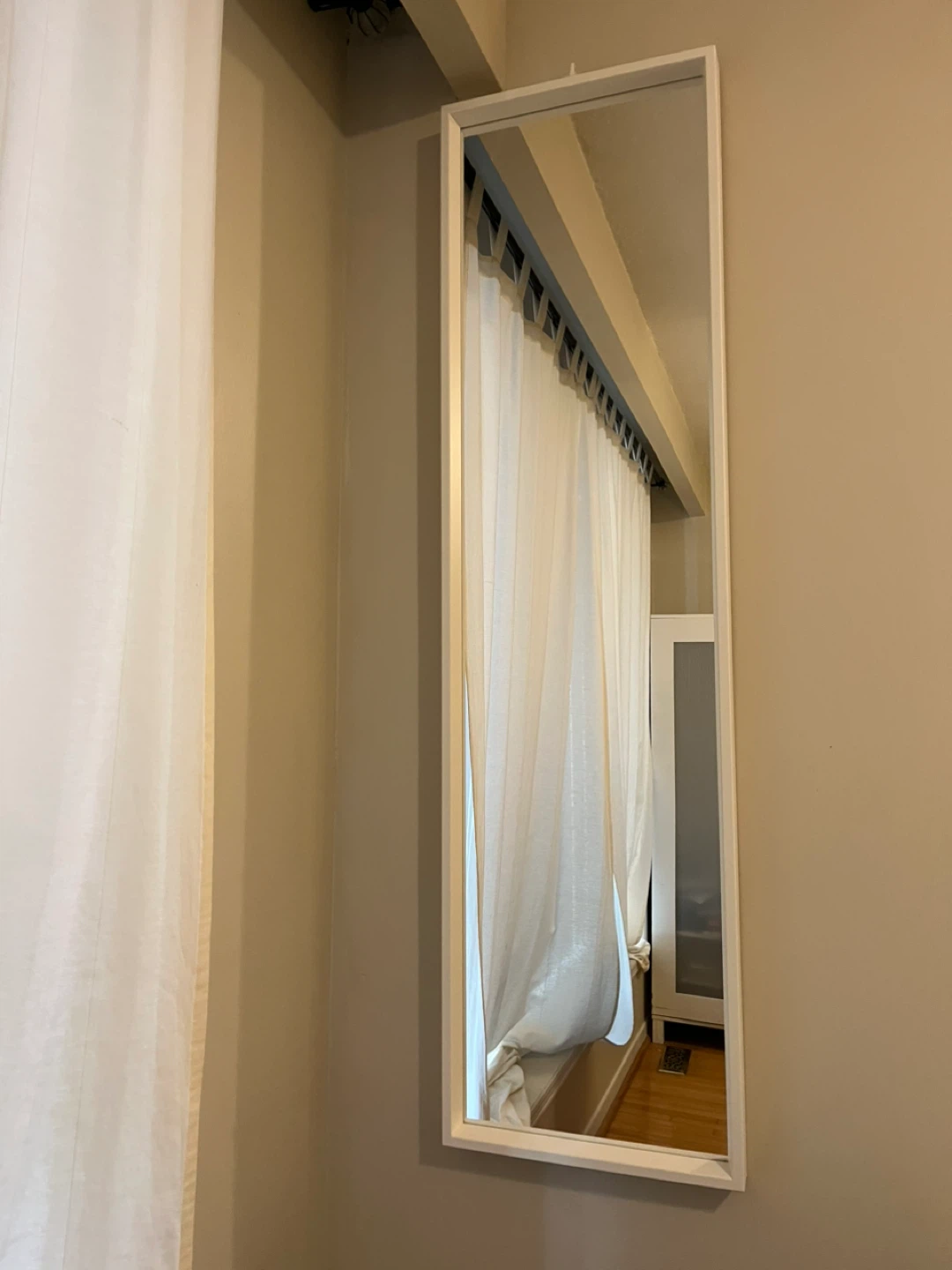 IKEA NISSEDAL Mirror, White, 40x150 cm - photo 2
