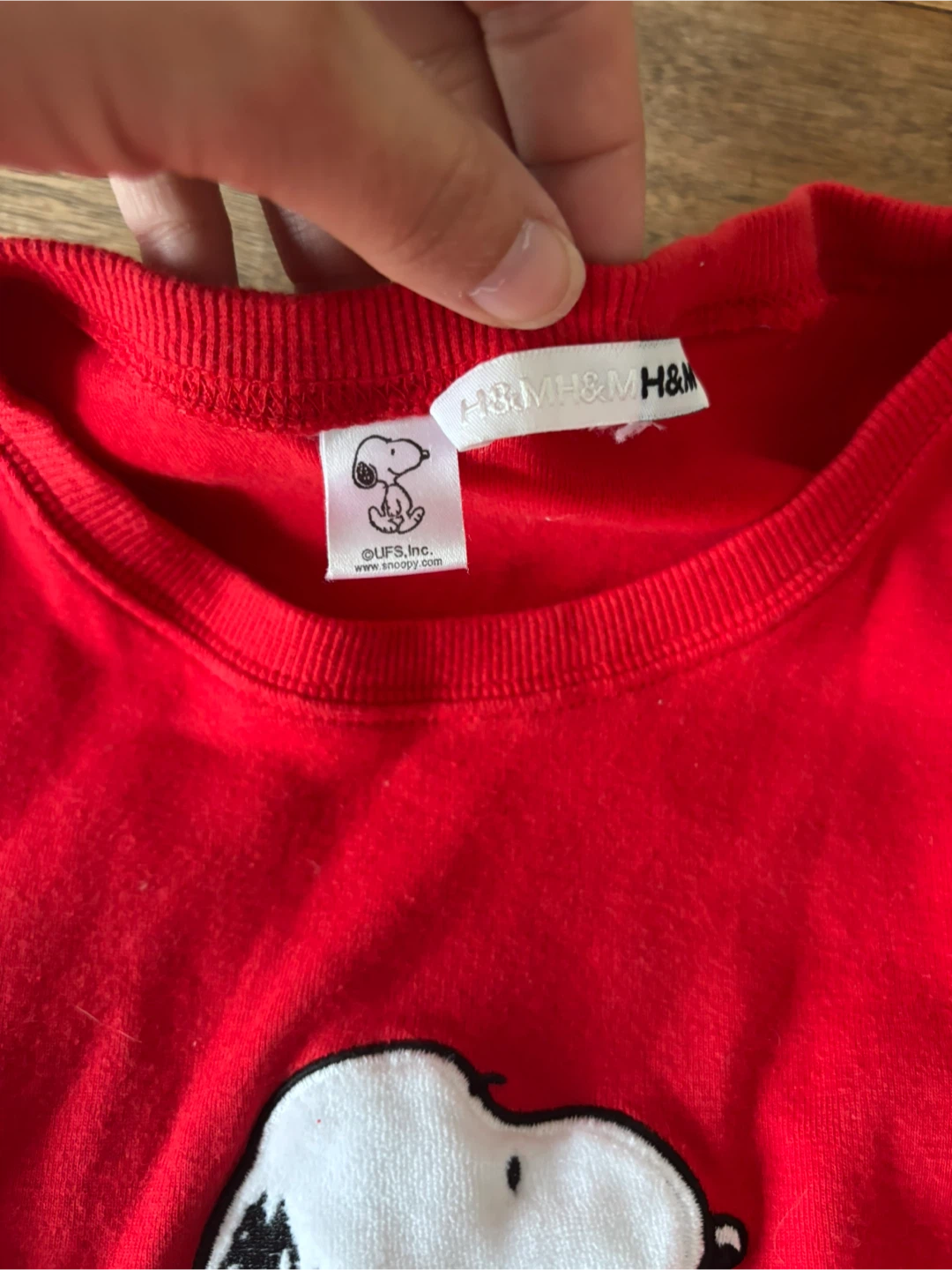 H&M Snoopy Red Pajama Set - Size S - photo 3