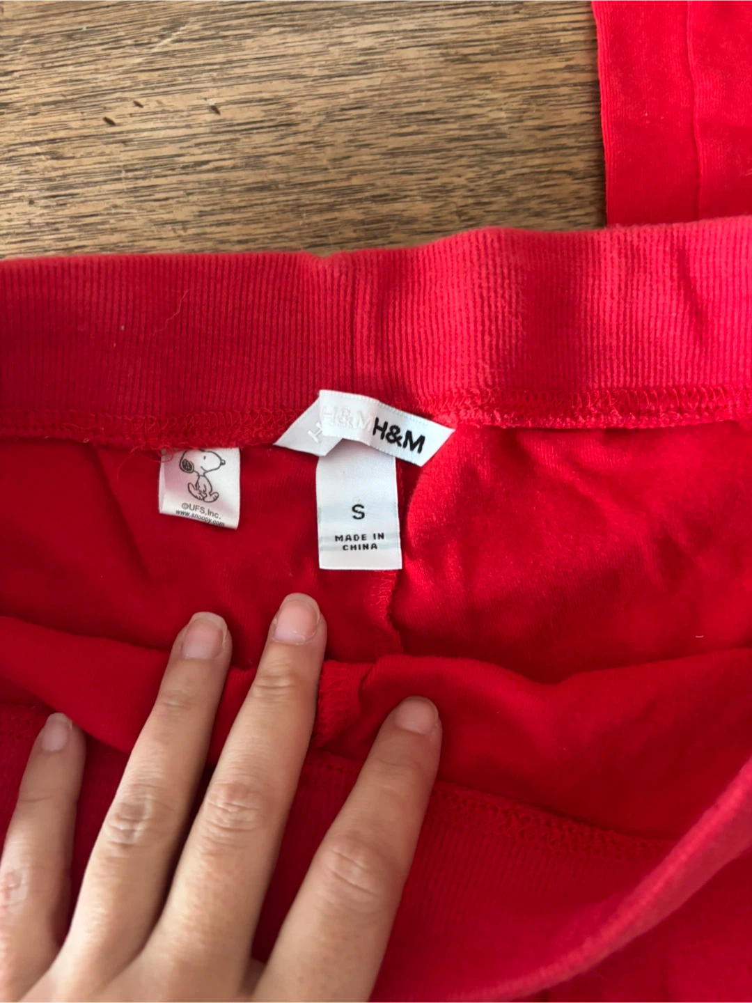 H&M Snoopy Red Pajama Set - Size S - photo 5