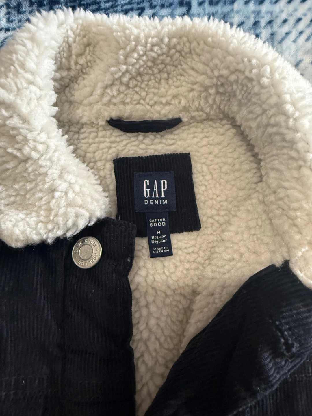 GAP Denim Sherpa Lined Corduroy Jacket - photo 2