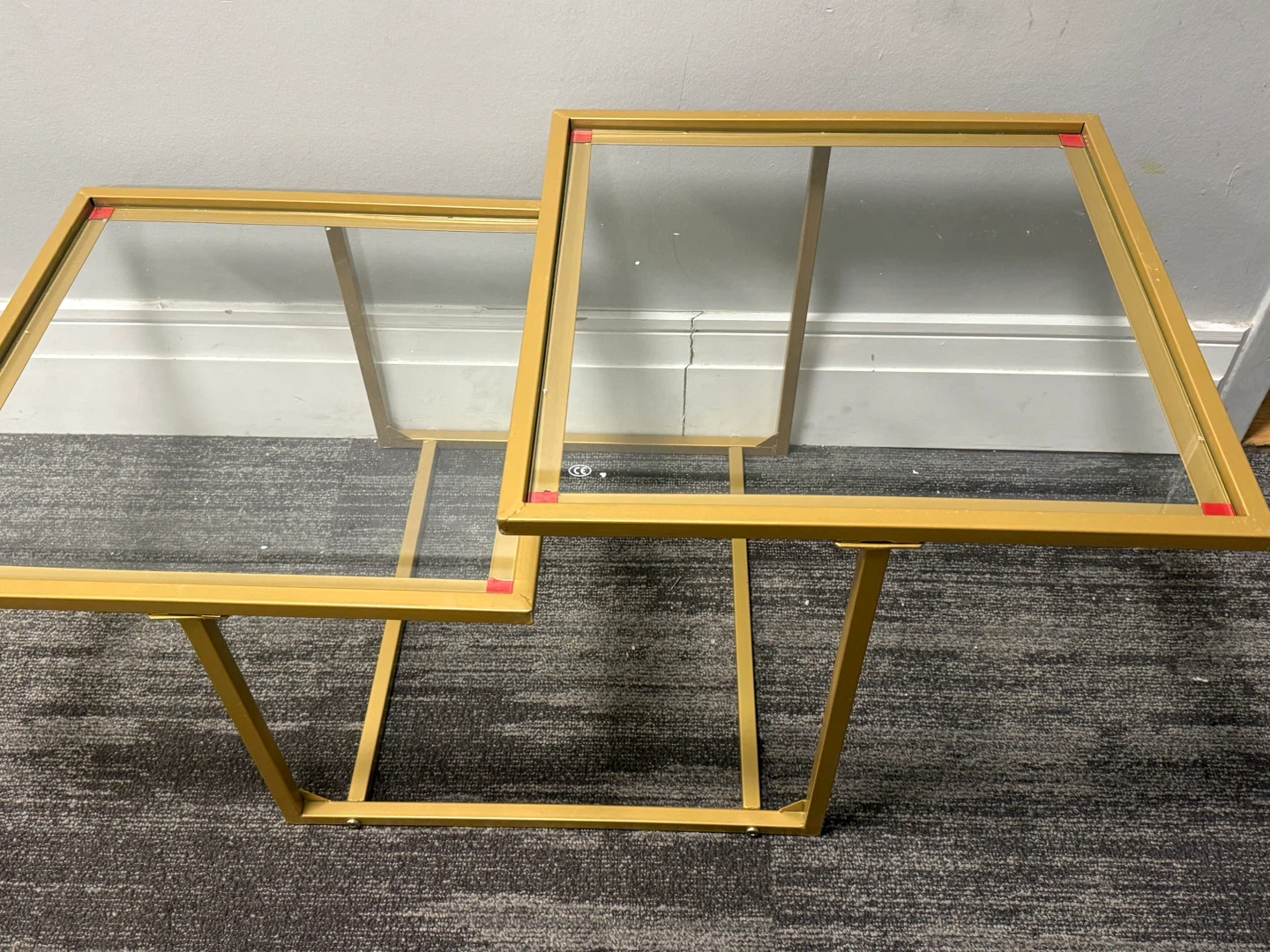 Like New Contemporary Coffee Table, Gold - photo 2