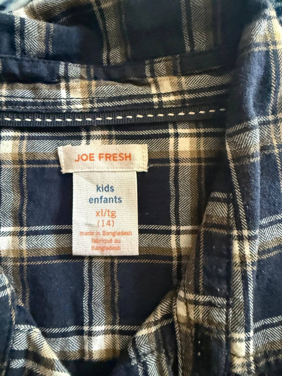 Joe Fresh Kids Plaid Shirt - XL/TG (14) - photo 3