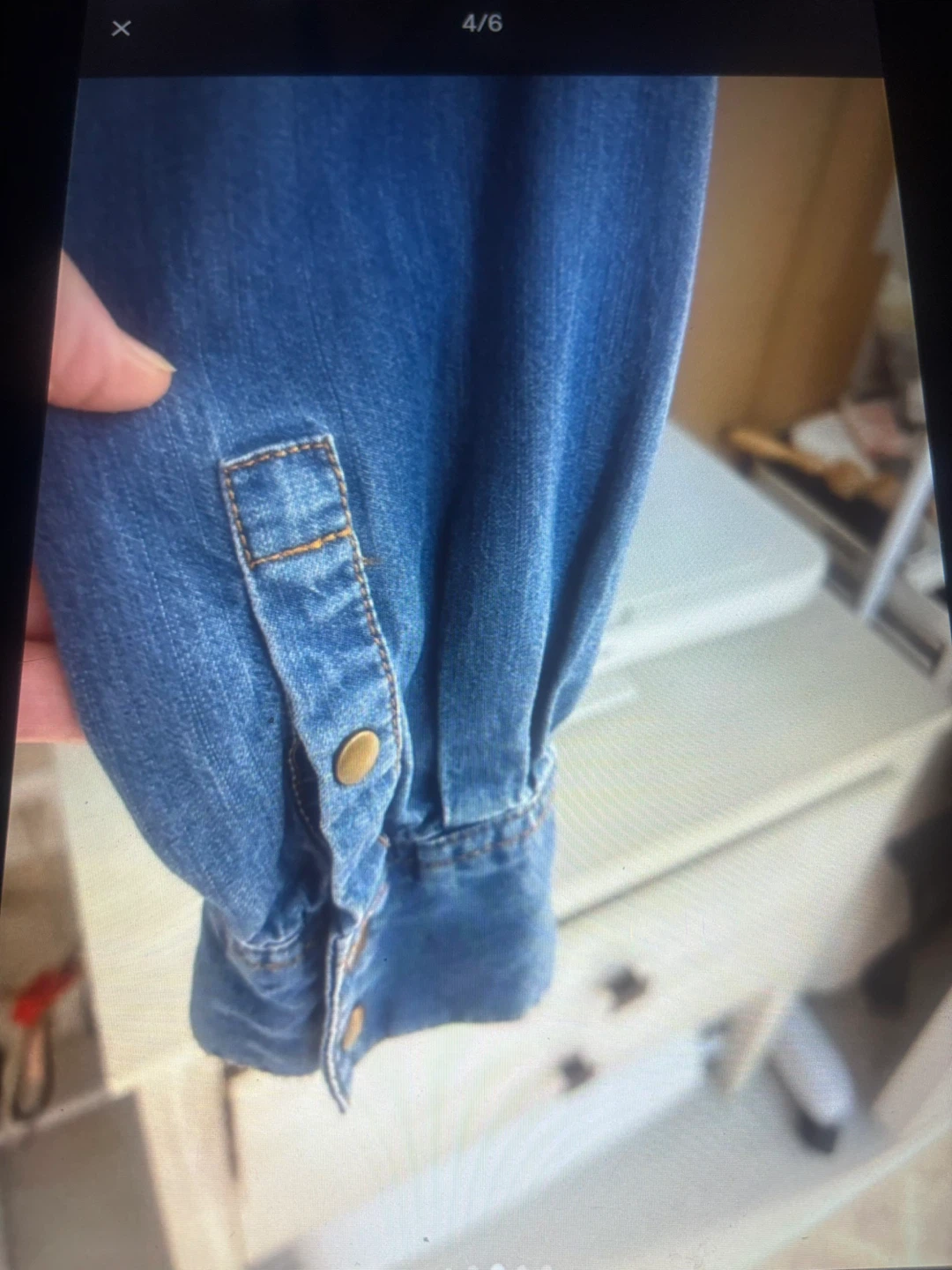Chemisier en denim - photo 3