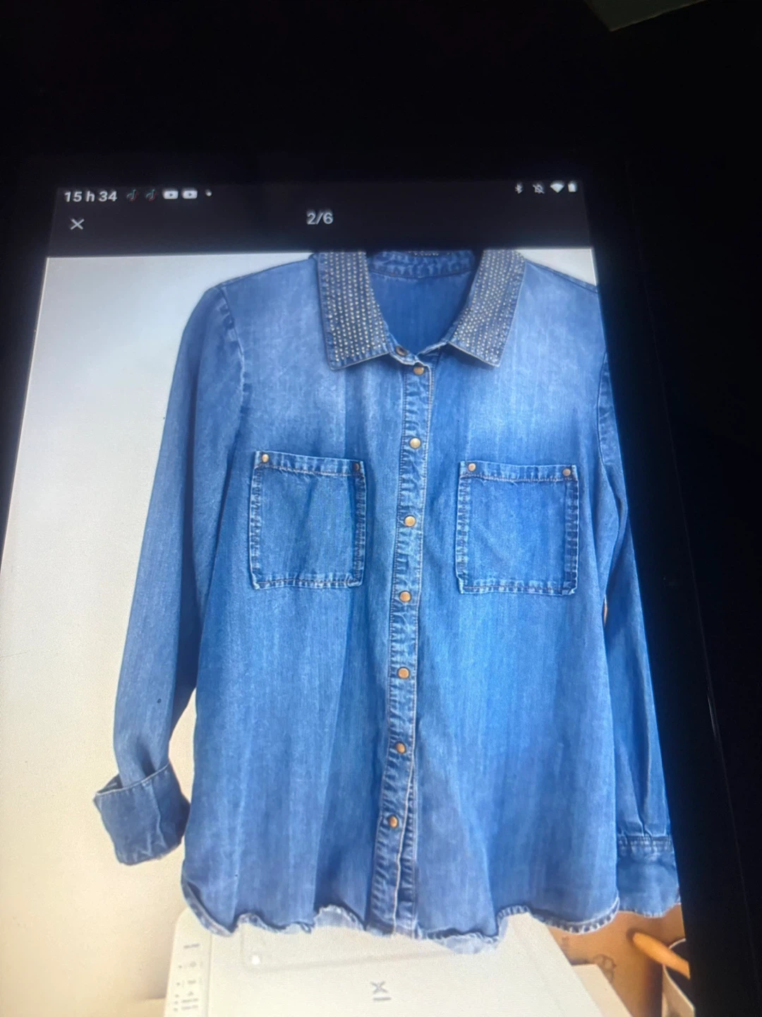 Chemisier en denim