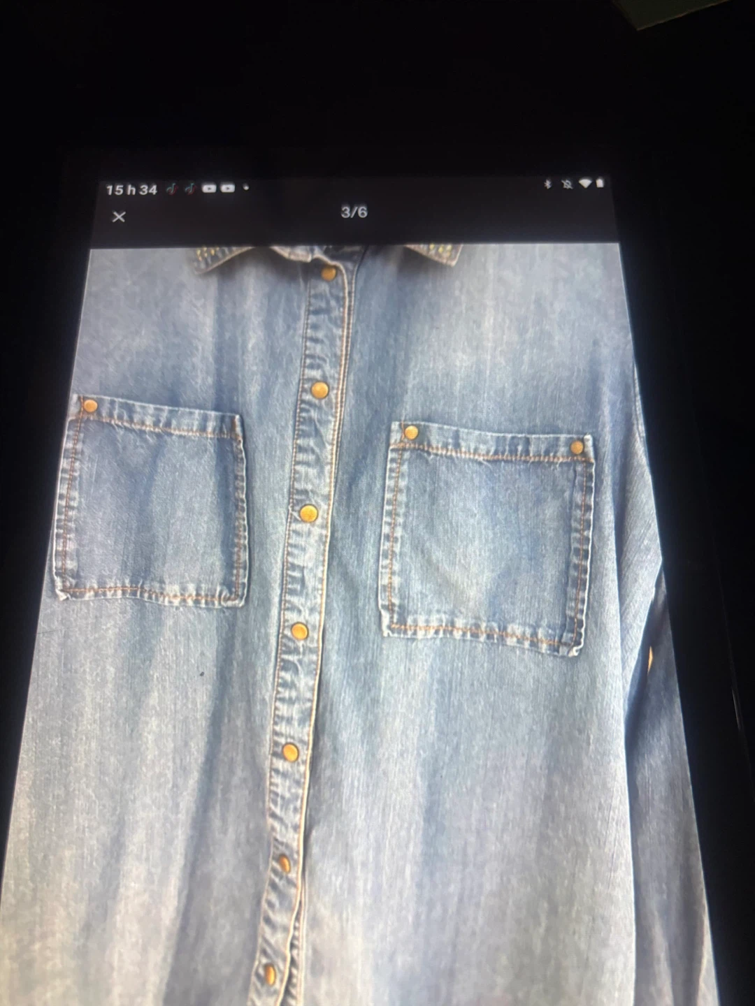Chemisier en denim - photo 2