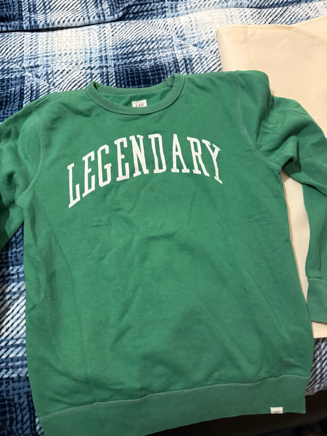 Gap Kids Green 'Legendary' Crewneck Sweatshirt XXL