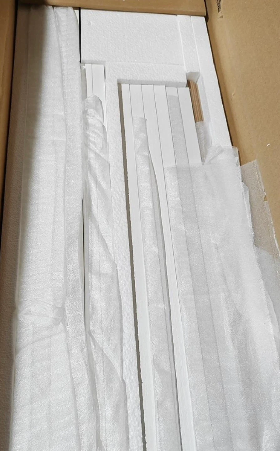 Tall White Wood 6-Shelf Bookcase - photo 4