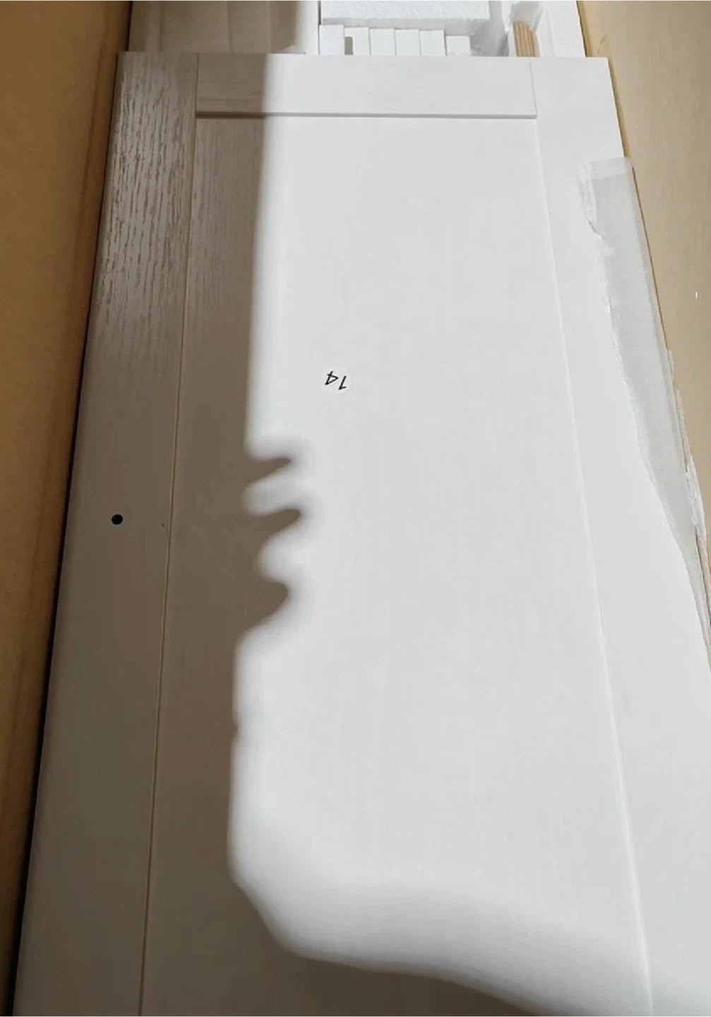 Tall White Wood 6-Shelf Bookcase - photo 5
