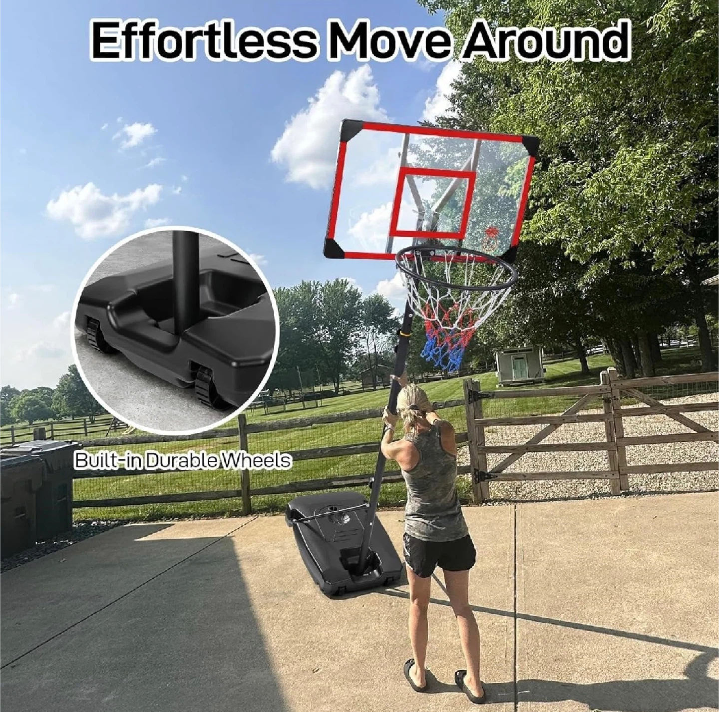 Basketball Hoop Outdoor 4.82-8.53ft - photo 4