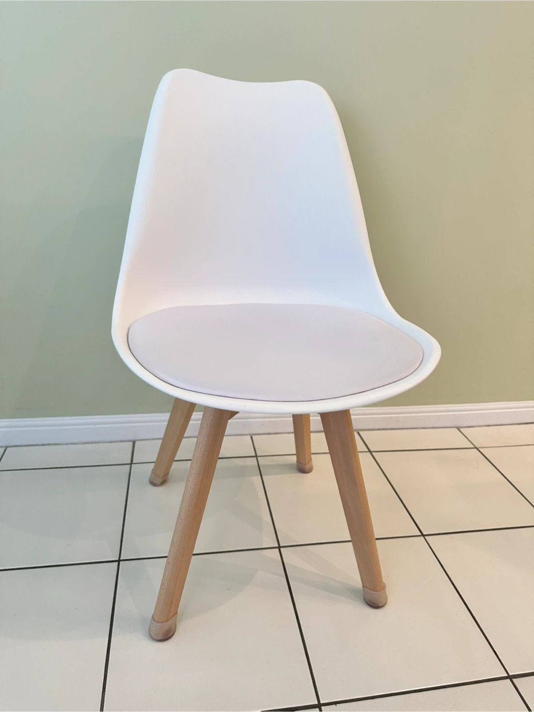 DORTALA Set of 4 Modern Dining Chairs - White - photo 2