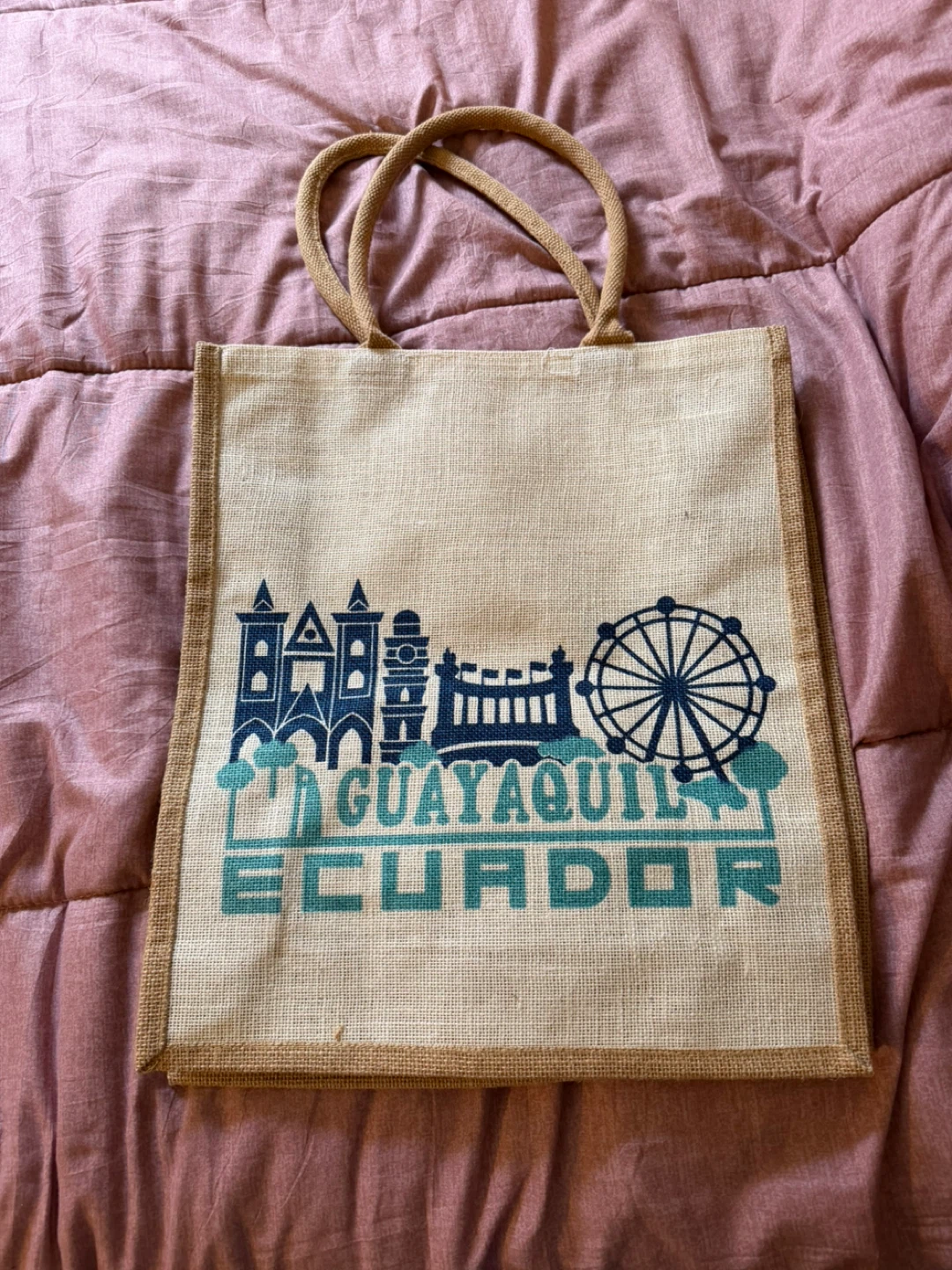 Guayaquil Ecuador Jute Tote Bag