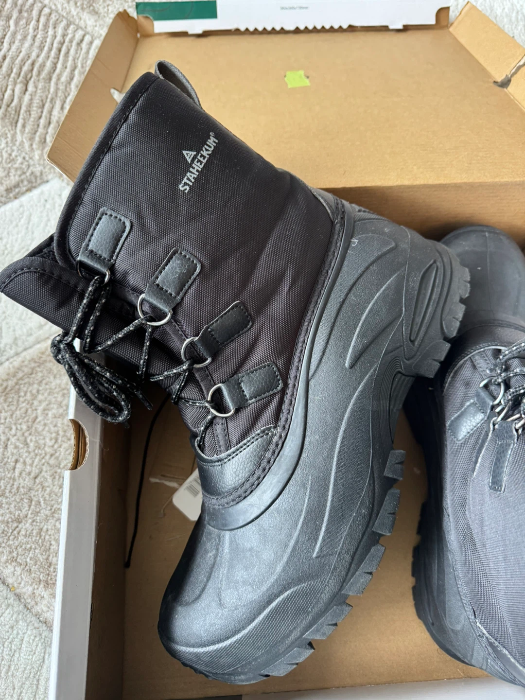 Staheekum Men’s Winter Boots - Black -Size 12 - photo 2