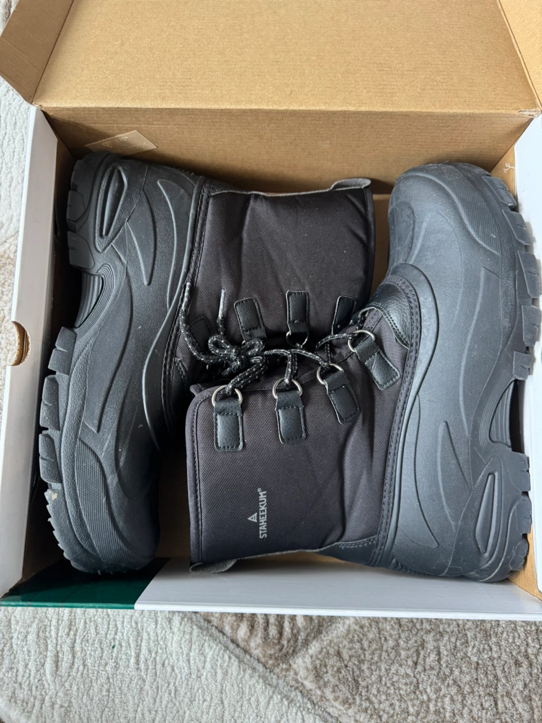 Staheekum Men’s Winter Boots - Black -Size 12 - photo 3