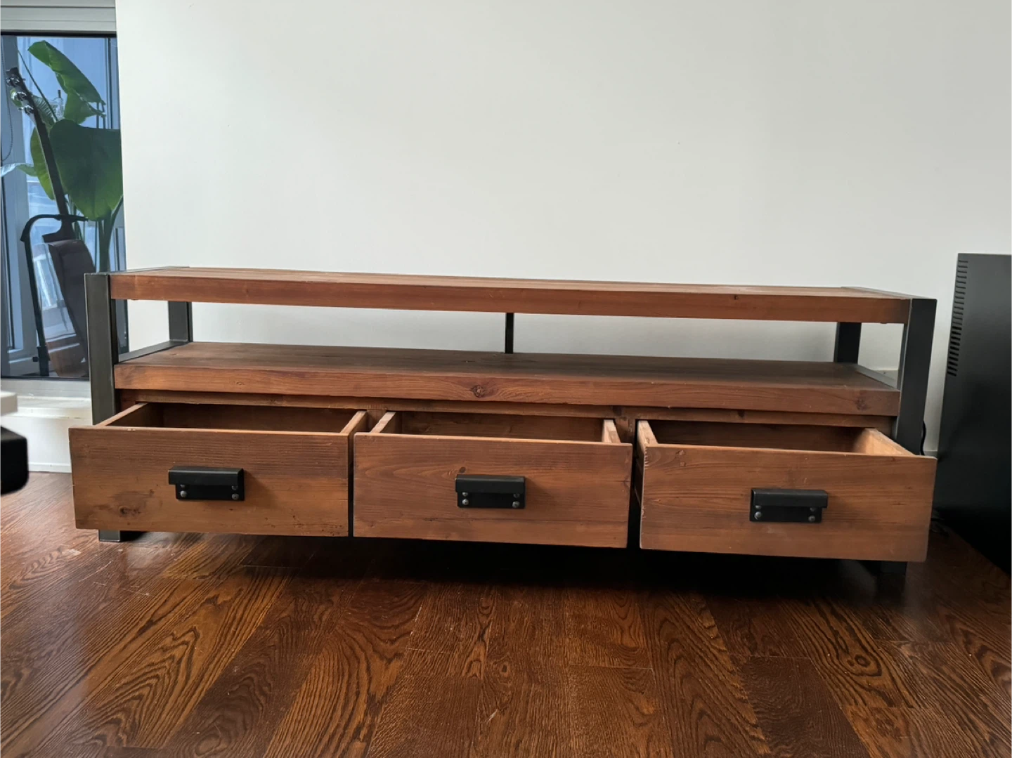 West Elm Wooden TV Stand with 3 Drawers - photo 4
