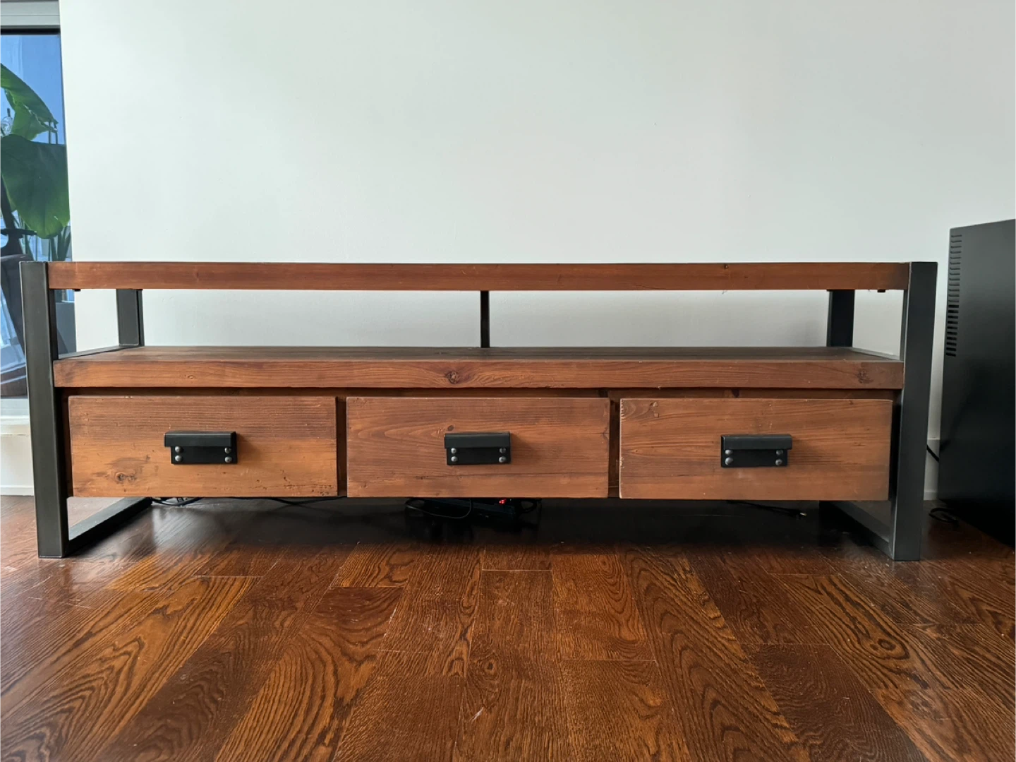 West Elm Wooden TV Stand with 3 Drawers - photo 2