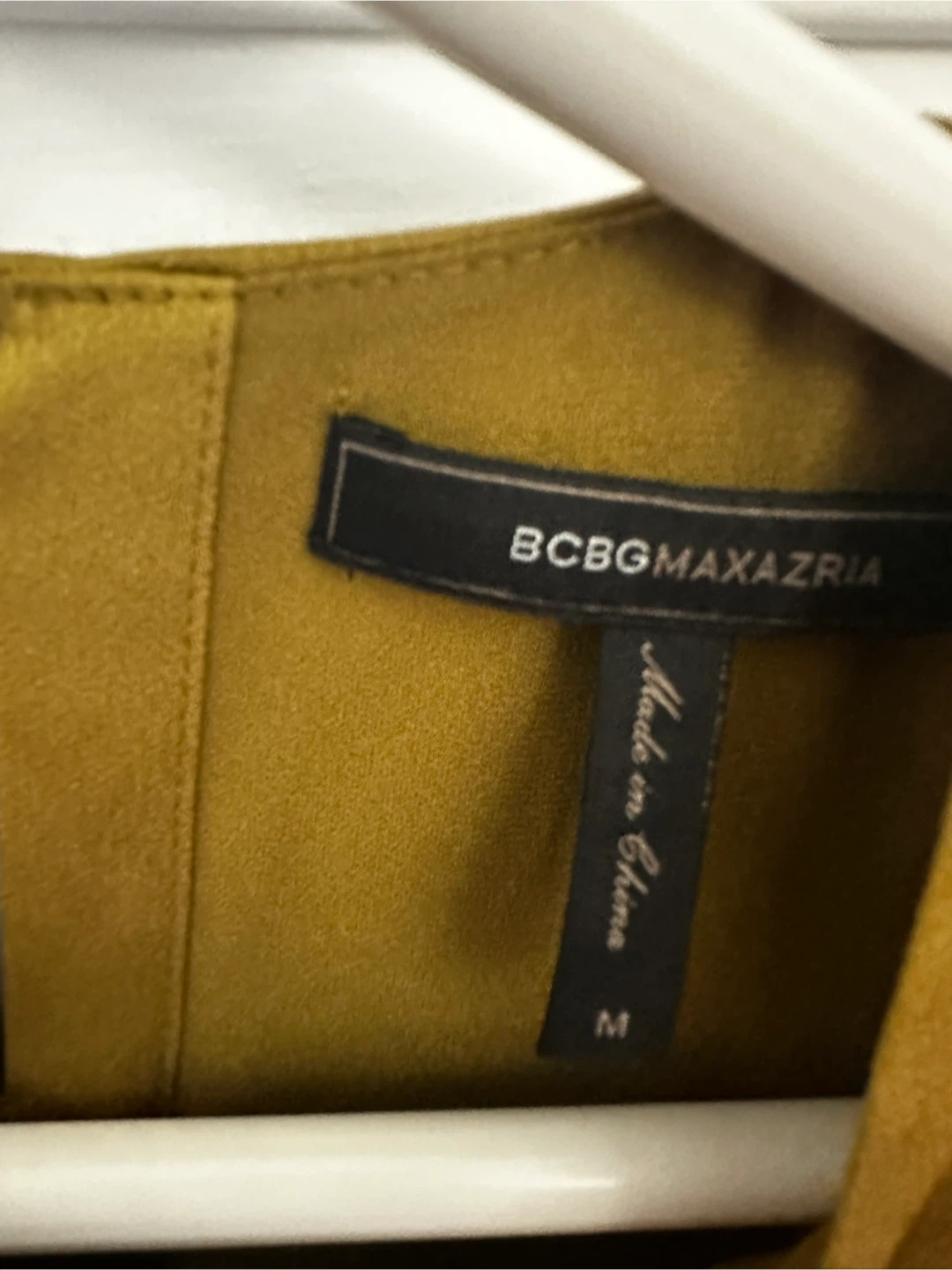 BCBG Women's Olive Green Layered Top - photo 3