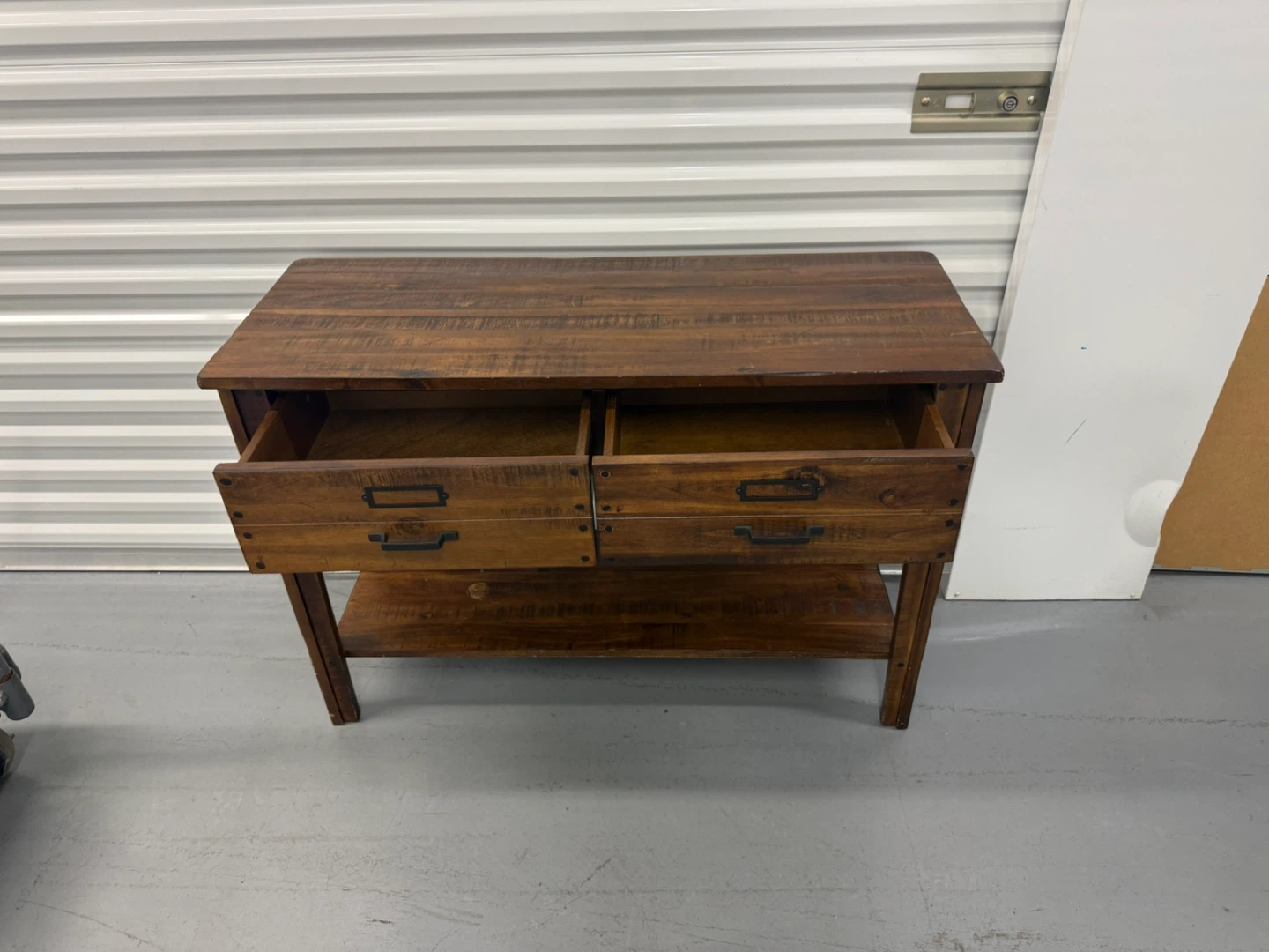 World Market Rustic Wooden Console Table with 2 Drawers - photo 4