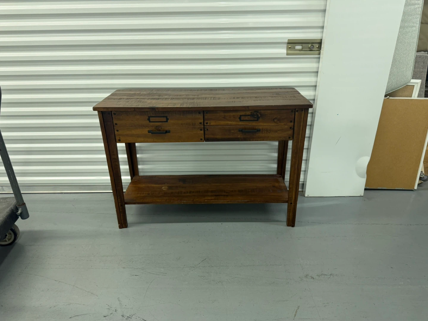 World Market Rustic Wooden Console Table with 2 Drawers