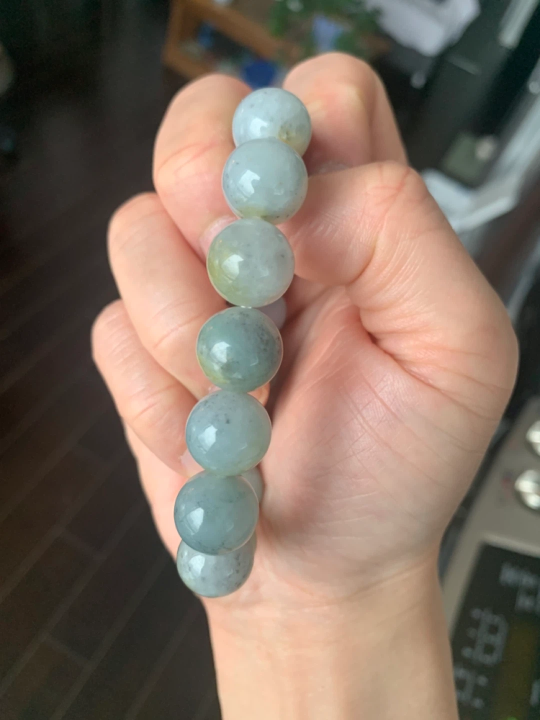 14mm Men's Nuobing Wuji Jadeite Bracelet - photo 3