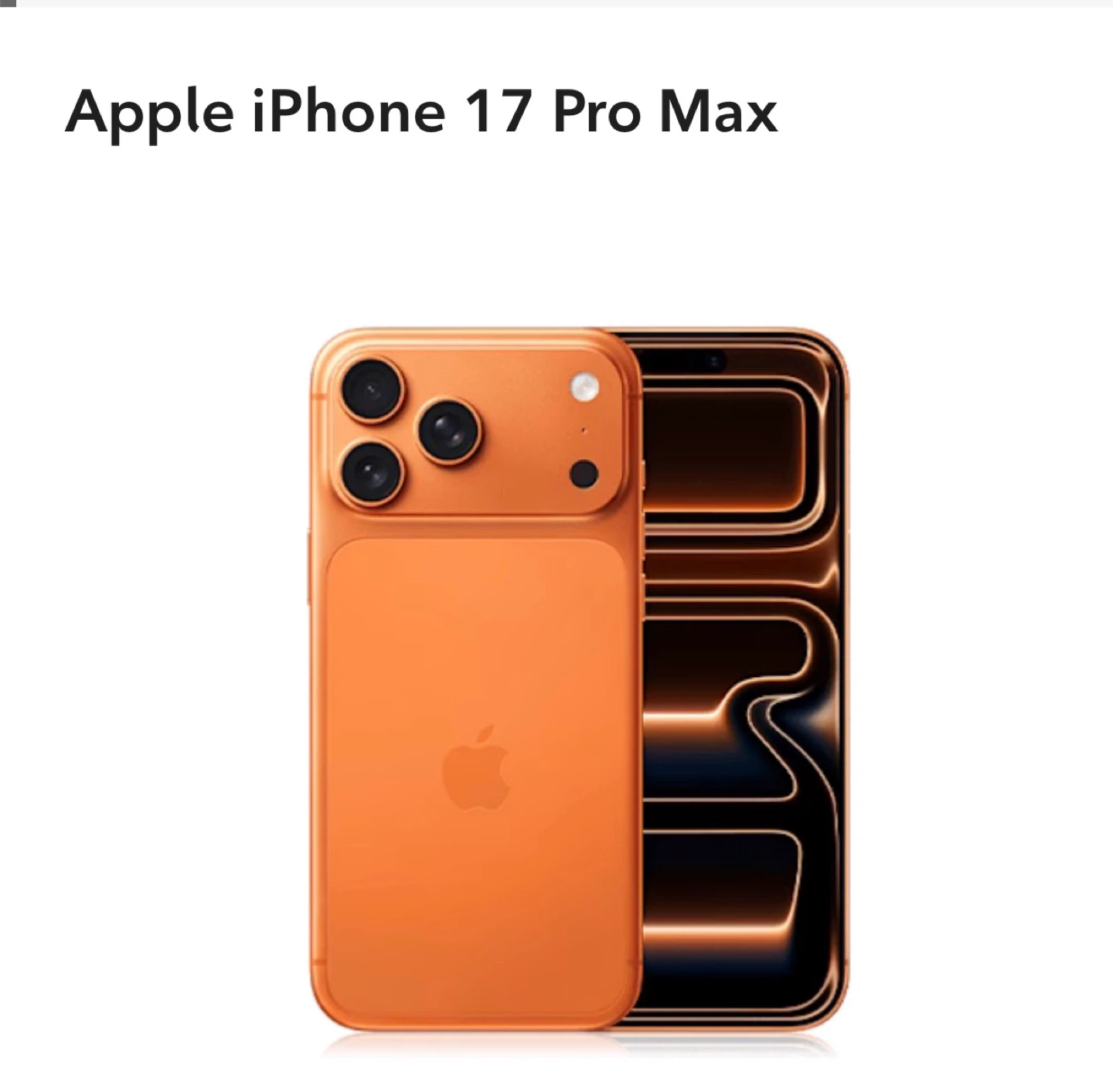 Apple iPhone 17 Pro Max