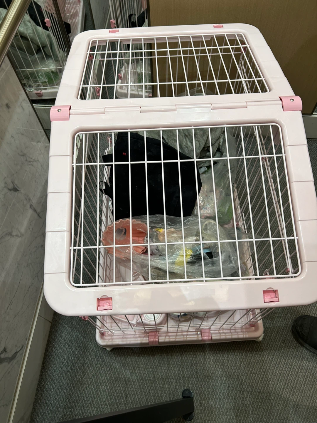 Pink Pet Playpen / Crate - photo 2