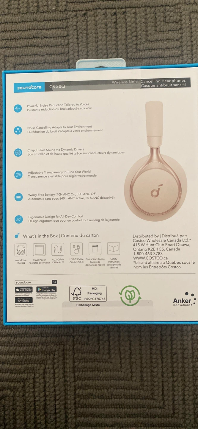 Soundcore CS 30Q Wireless Noise Cancelling Headphones