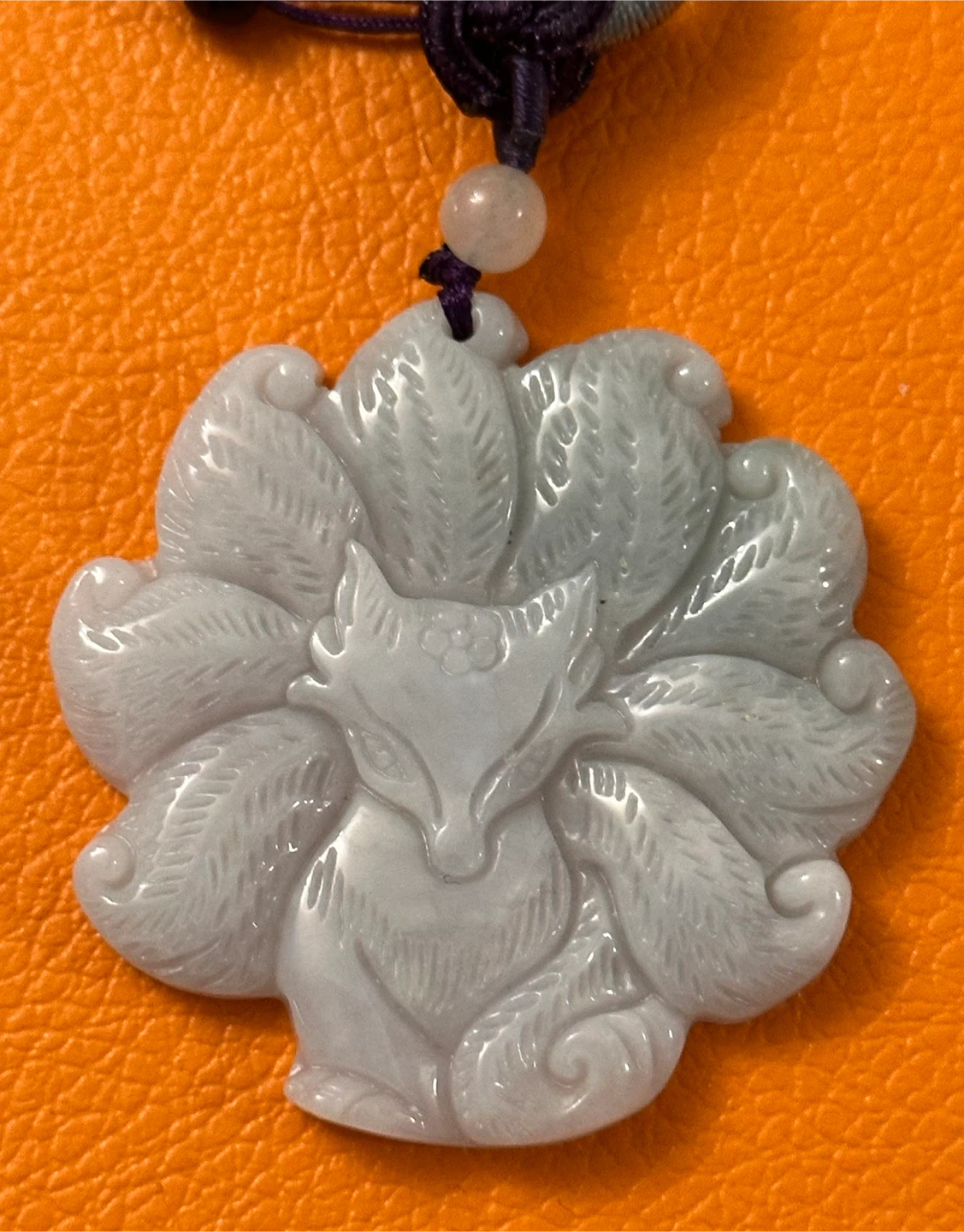 Jade authentic Fox Pendant Unisex Necklace