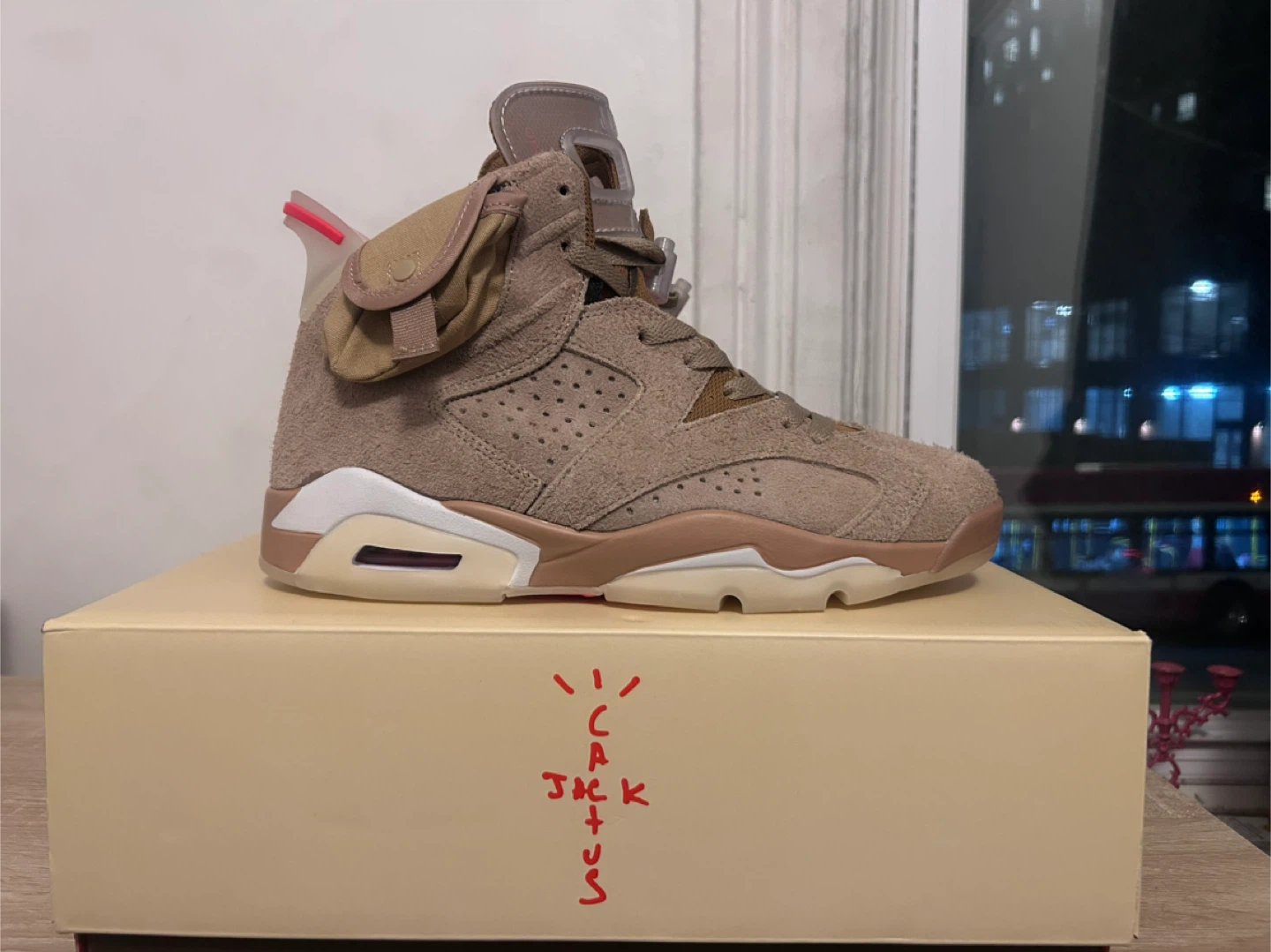 Travis Scott x Air Jordan 6 British khaki