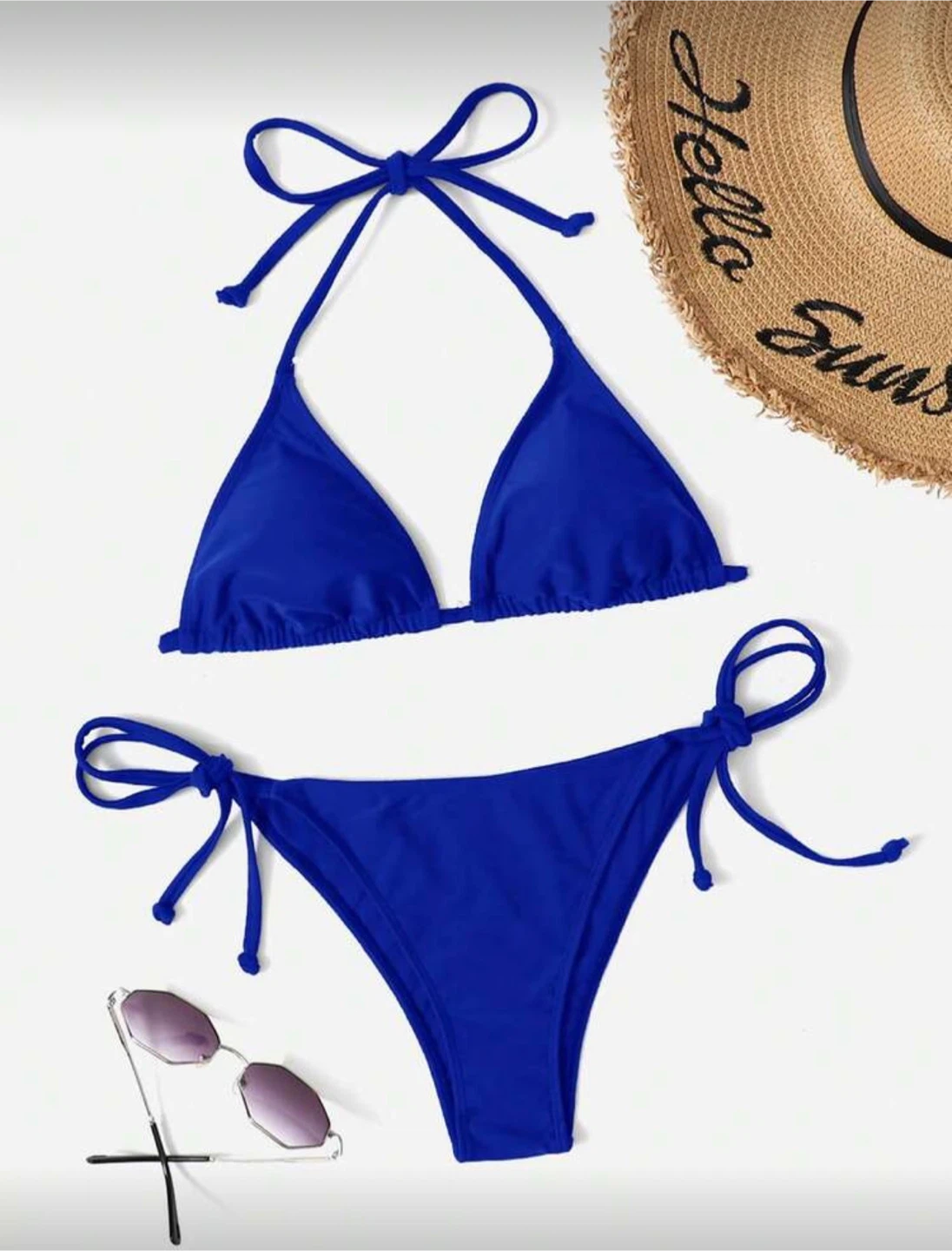 Blue and Brown Bikini Swimsuit - Size M - photo 3